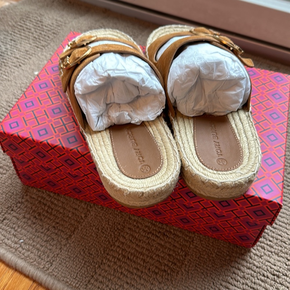 Tory Burch Selby Two-band Espadrille Slide - Picture 3 of 8